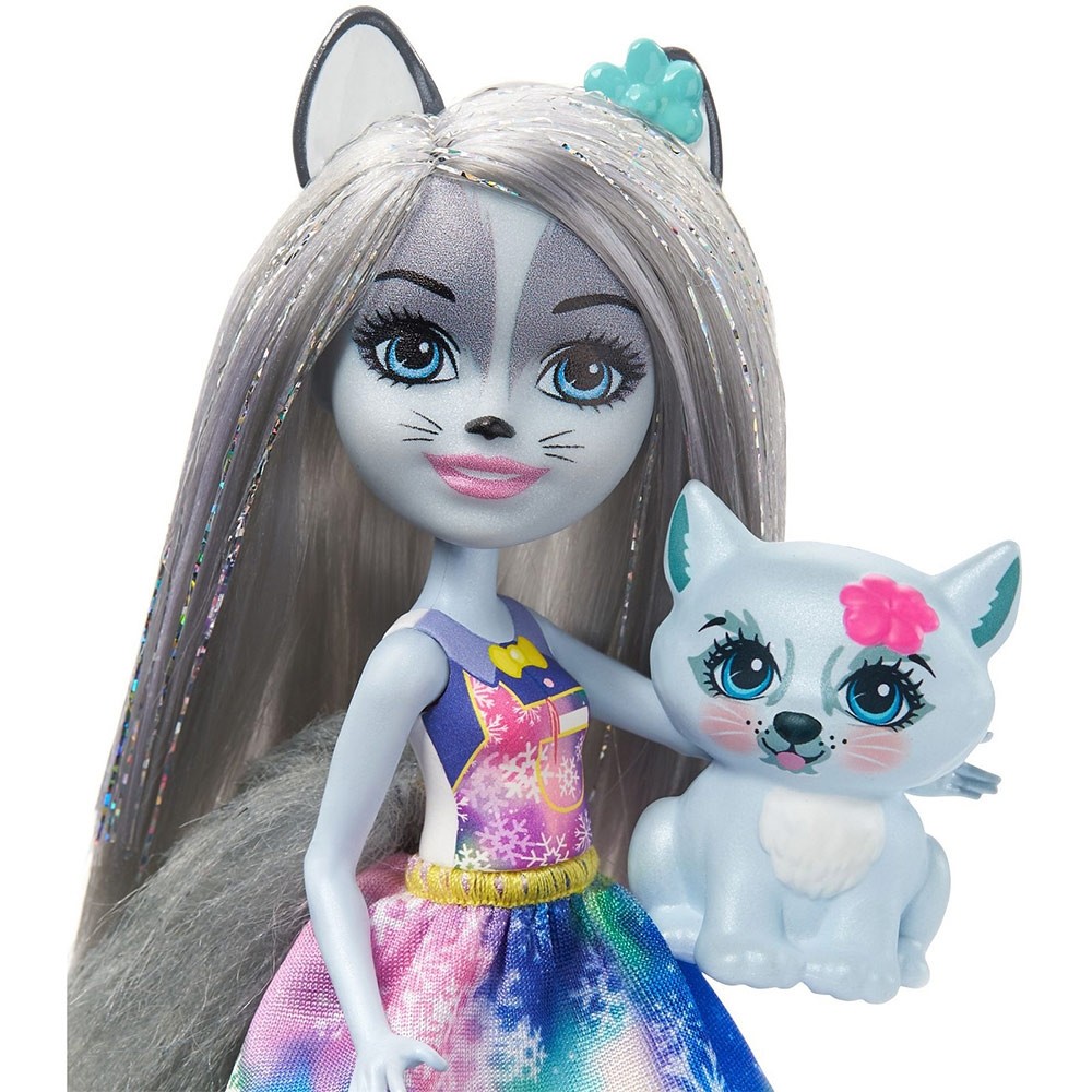Enchantimals Warmin' Up Cocoa Stand With Hawna Husky & Whipped Cream Dolls