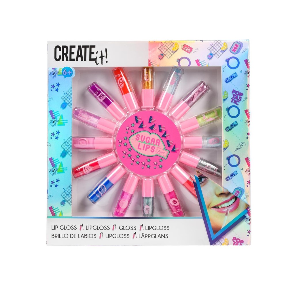 Canenco Create It! Mini Lip Gloss, 16 pcs