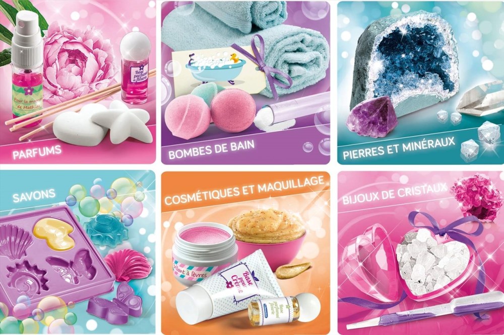 Clementoni Science & Play Cosmetics and Crystal Lab 6in1 Kit